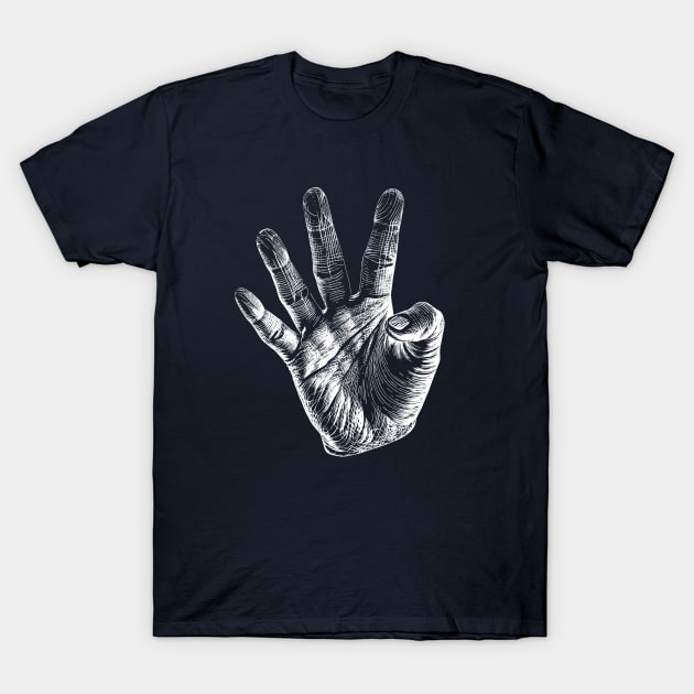 Hand Gesture T-Shirt by CatCoconut-Art